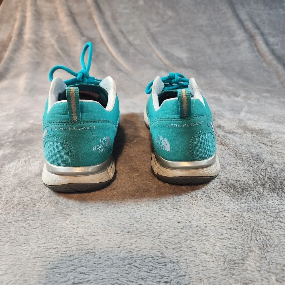 The North Face Shoes Womens 10 Blue Green Ultra Kilowatt Trainer Sneaker C570